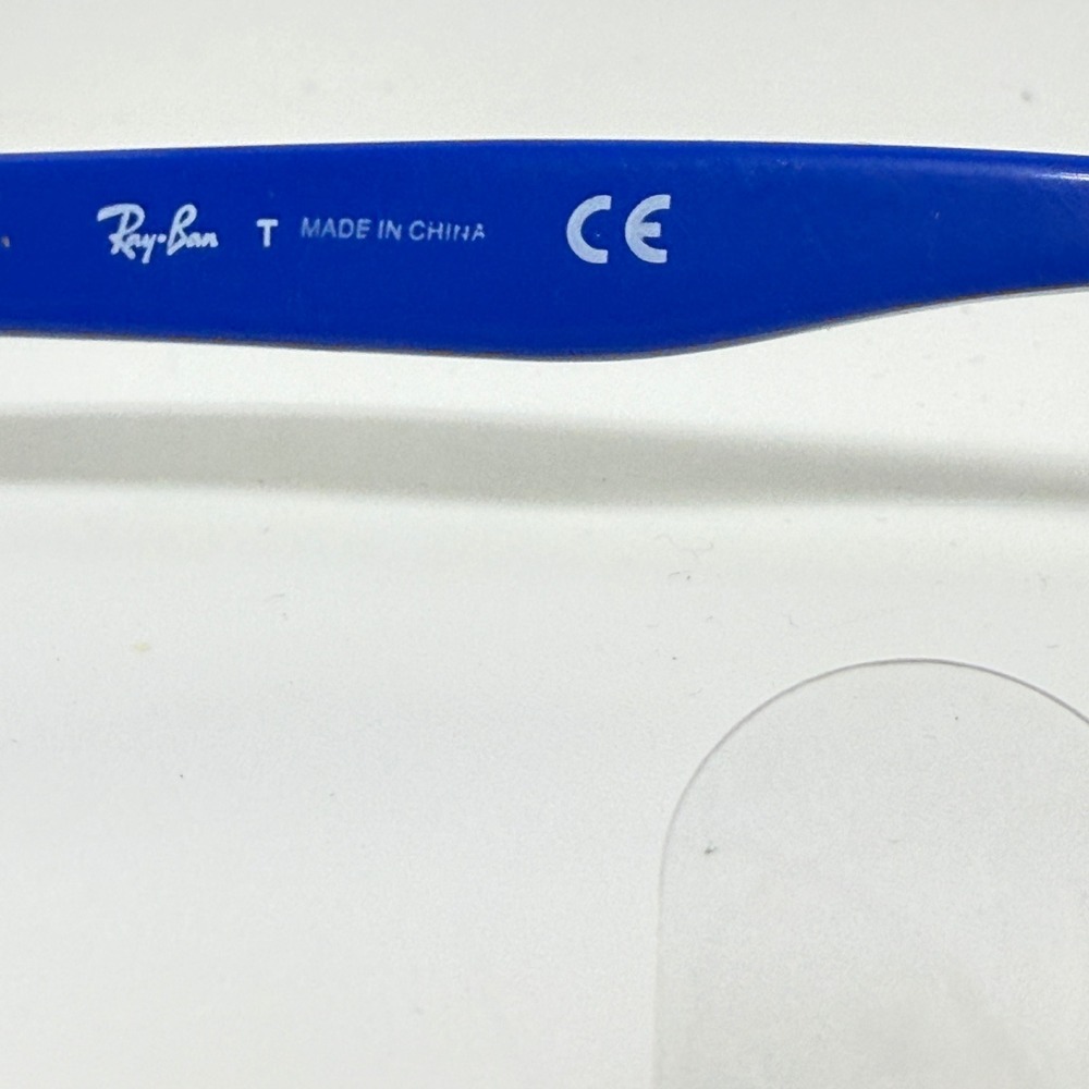 Ray-Ban Kids Blue Neon Green Rectangular Eyeglasses RB 1535 3600 48-16 130 21718 - Picture 6 of 7